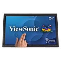 ViewSonic - TD2423D 24" LCD FHD Touch Screen Monitor (HDMI, VGA, USB and, DisplayPort) - Black - Front_Zoom