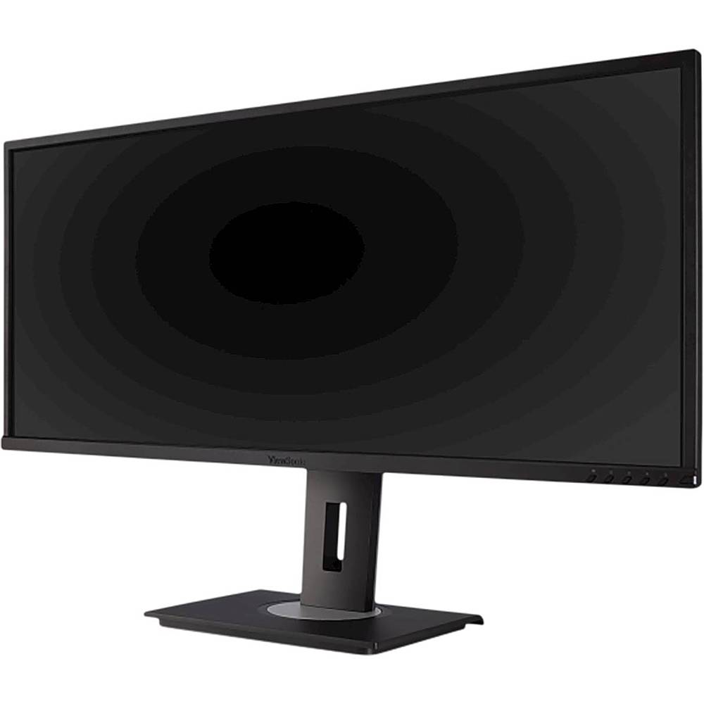 Left View: Viewsonic VG3456 - 34" Display, MVA Panel, 3440 x 1440 Resolution - Black - Black