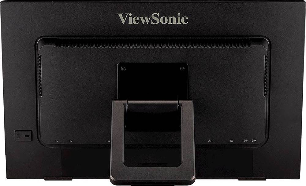 Back View: ViewSonic - TD2223 22" LCD FHD Touch Screen Monitor (HDMI, VGA, DVI and USB) - Black