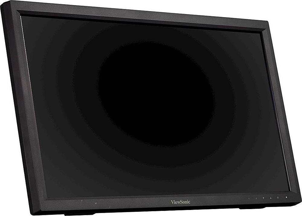 Angle View: ViewSonic - TD2223 22" LCD FHD Touch Screen Monitor (HDMI, VGA, DVI and USB) - Black