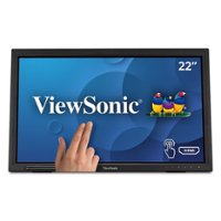 ViewSonic - TD2223 22" LCD FHD Touch Screen Monitor (HDMI, VGA, DVI and USB) - Black - Front_Zoom