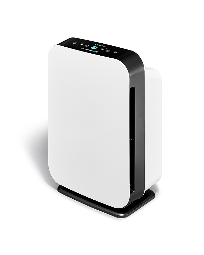 Angle View: Alen - BreatheSmart 75i 1300 SqFt Air Purifier with Pure HEPA Filter for Allergens, Dust & Mold - White