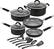 Alt View 11. Bella Pro Series - 14-Piece Cookware Set - Black.