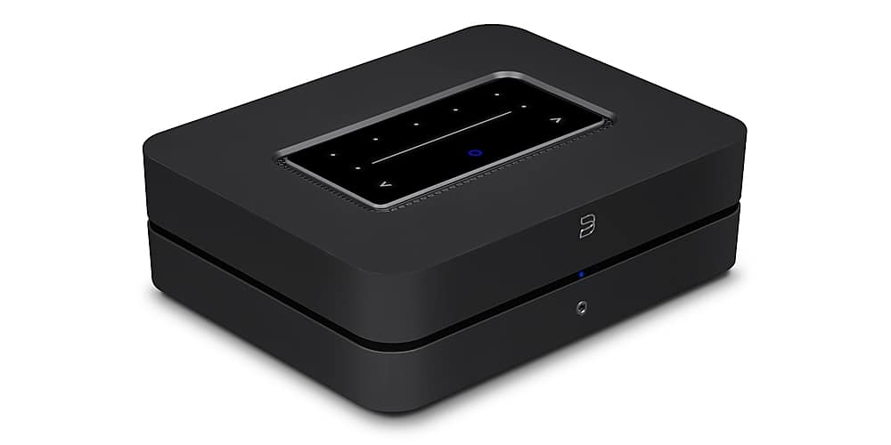 Angle. Bluesound - POWERNODE Wireless Multi-Room Hi-Res Music Streaming Amplifier - Black.