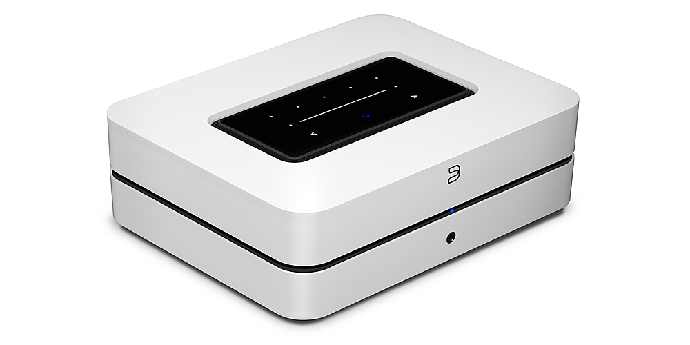 Angle View: Bluesound - POWERNODE Wireless Multi-Room Hi-Res Music Streaming Amplifier - White