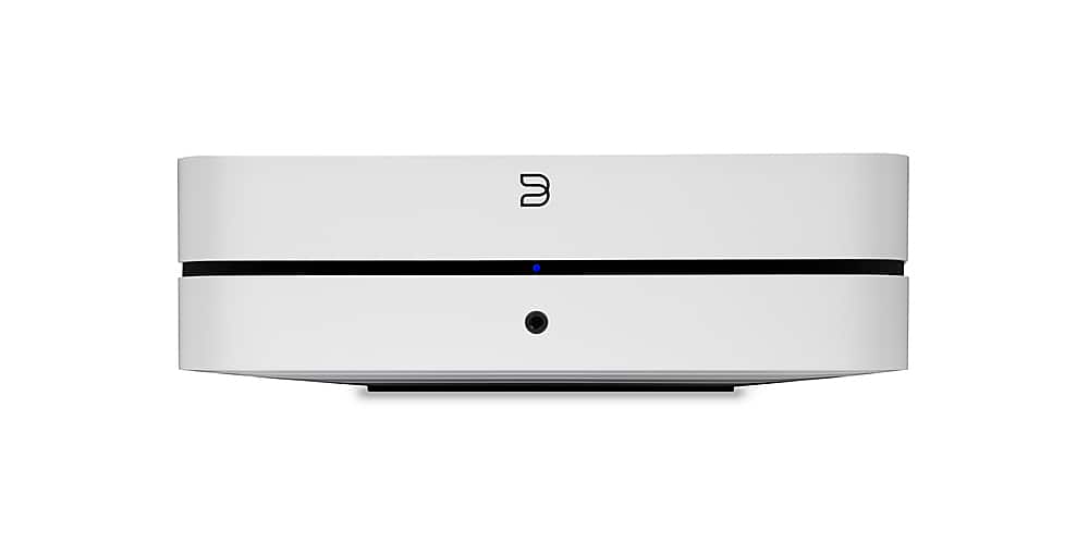 Front. Bluesound - POWERNODE Wireless Multi-Room Hi-Res Music Streaming Amplifier - White.