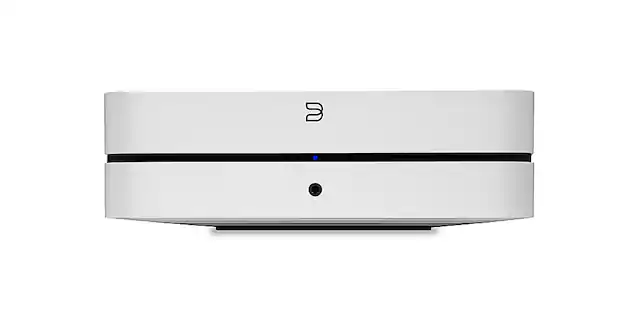 Front. Bluesound - POWERNODE Wireless Multi-Room Hi-Res Music Streaming Amplifier - White.