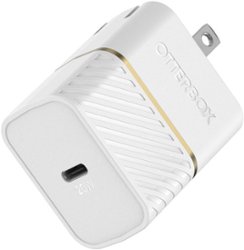 OtterBox - Fast Charge 20W USB-C Wall Charger - White - Front_Zoom