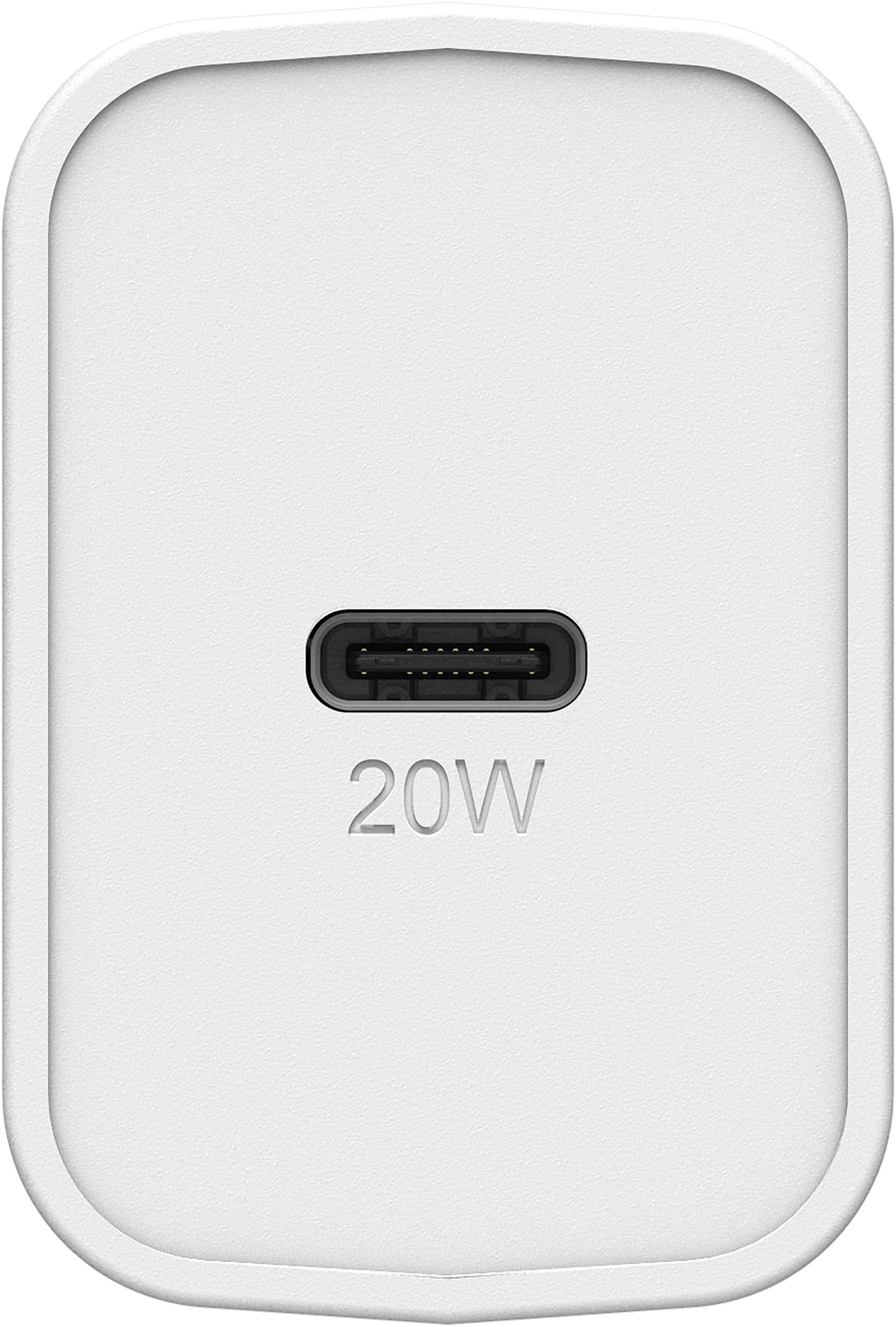 Alt View 1. OtterBox - Fast Charge 20W USB-C Wall Charger - White.