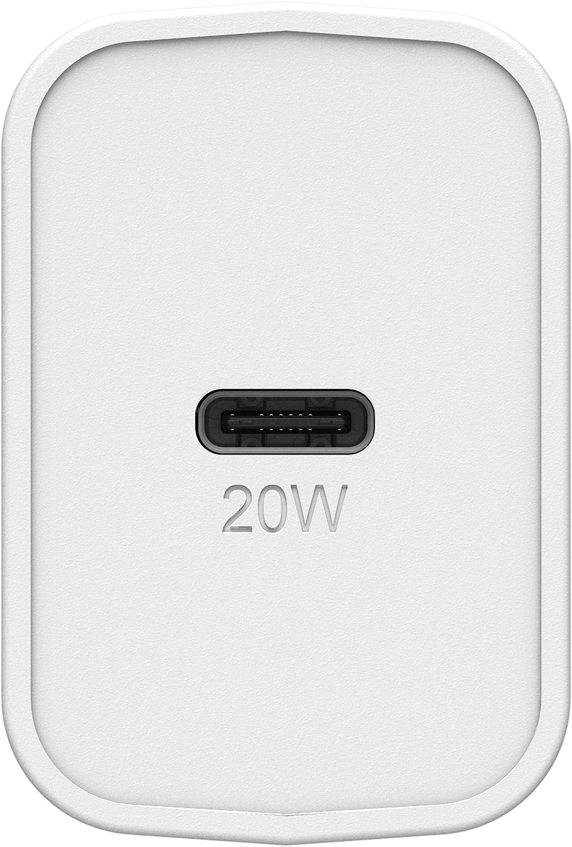 Alt View 1. OtterBox - Fast Charge 20W USB-C Wall Charger - White.
