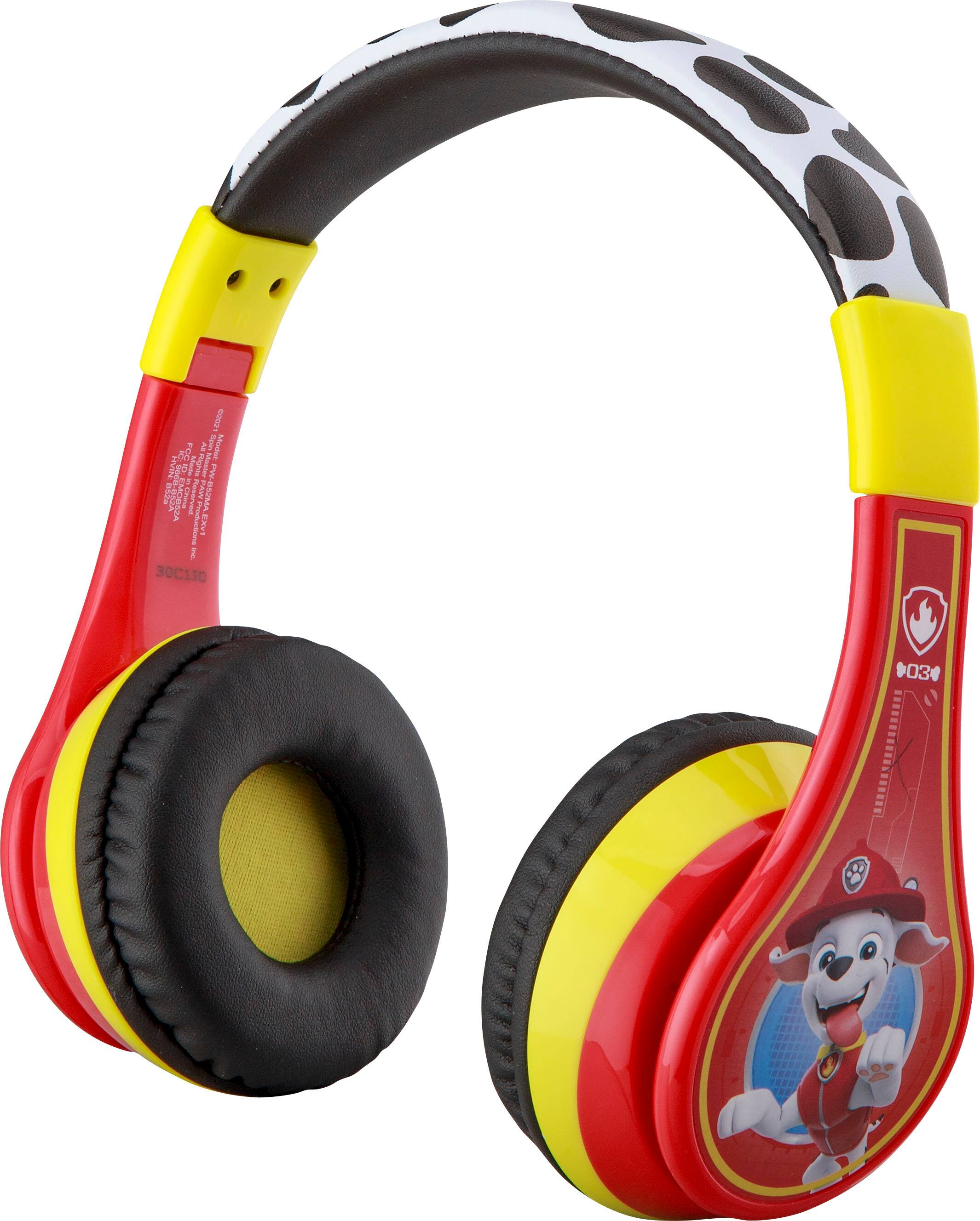 Left. eKids - Paw Patrol Marshall Bluetooth Headphones - red.