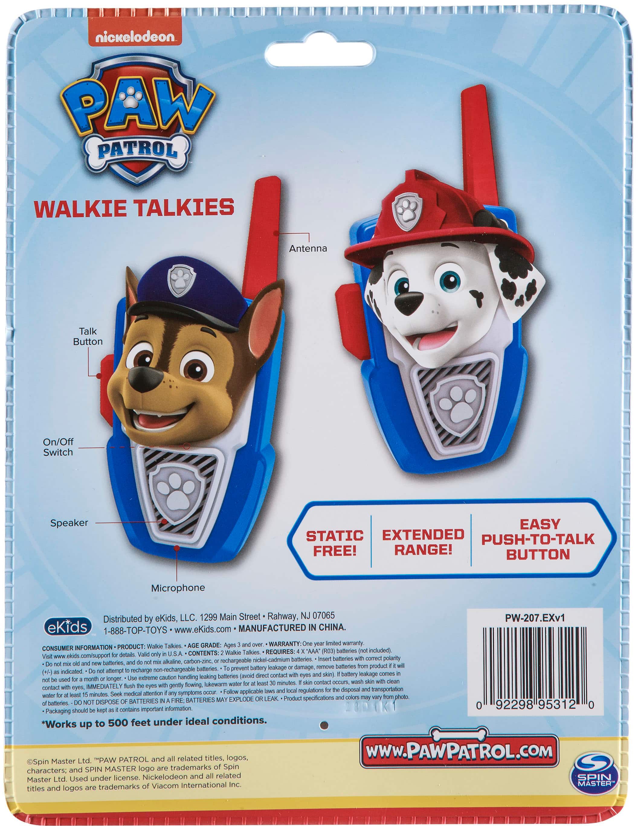Alt View 17. KIDdesigns - Paw Patrol Walkie Talkies.