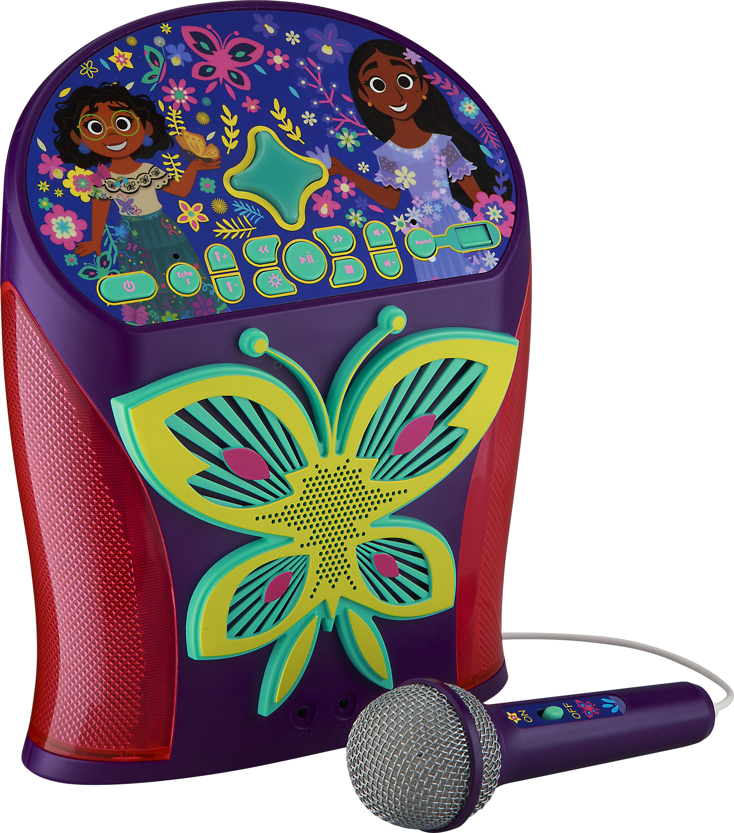 eKids Disney Princess Karaoke Machine, Bluetooth Speaker with