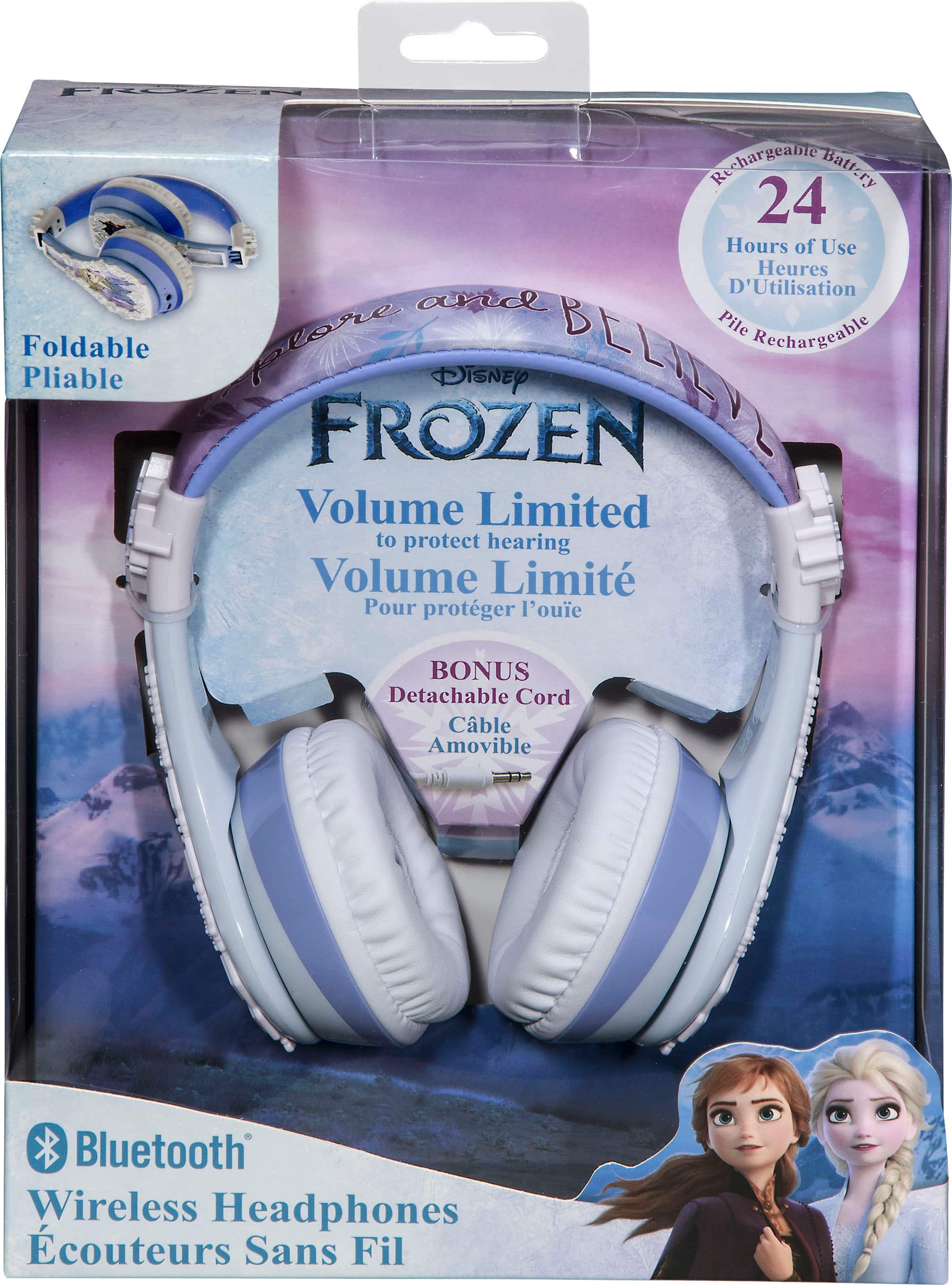 Alt View 14. eKids - Disney Frozen Bluetooth Headphones - light blue.