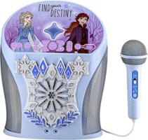 eKids - Disney Frozen Bluetooth Karaoke with EZ Link Technology - Light Blue - Front_Zoom