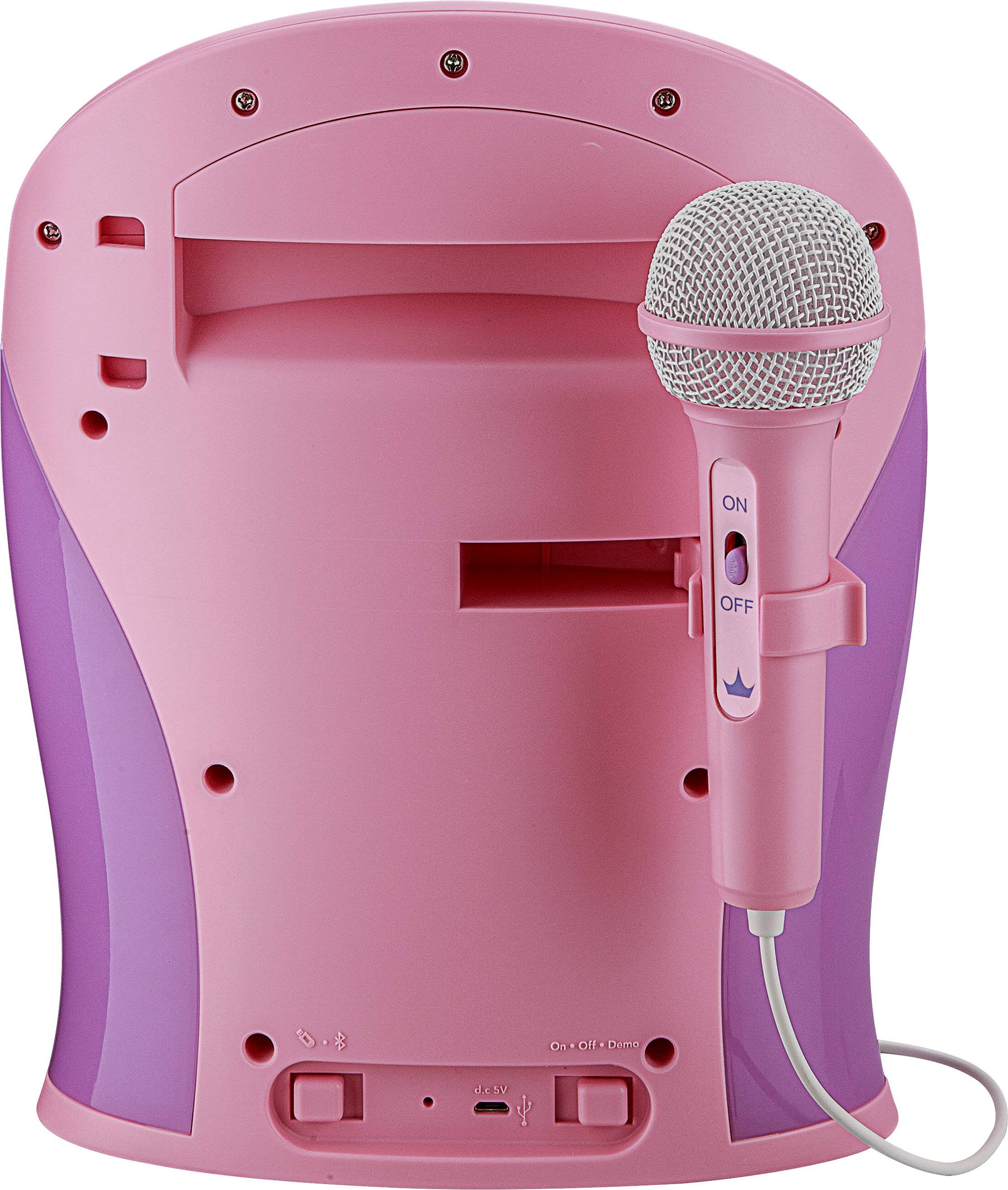 Back. eKids - Disney Princess Bluetooth Karaoke with EZ Link Technology - Pink.