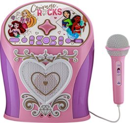eKids - Disney Princess Bluetooth Karaoke with EZ Link Technology - Pink - Front_Zoom
