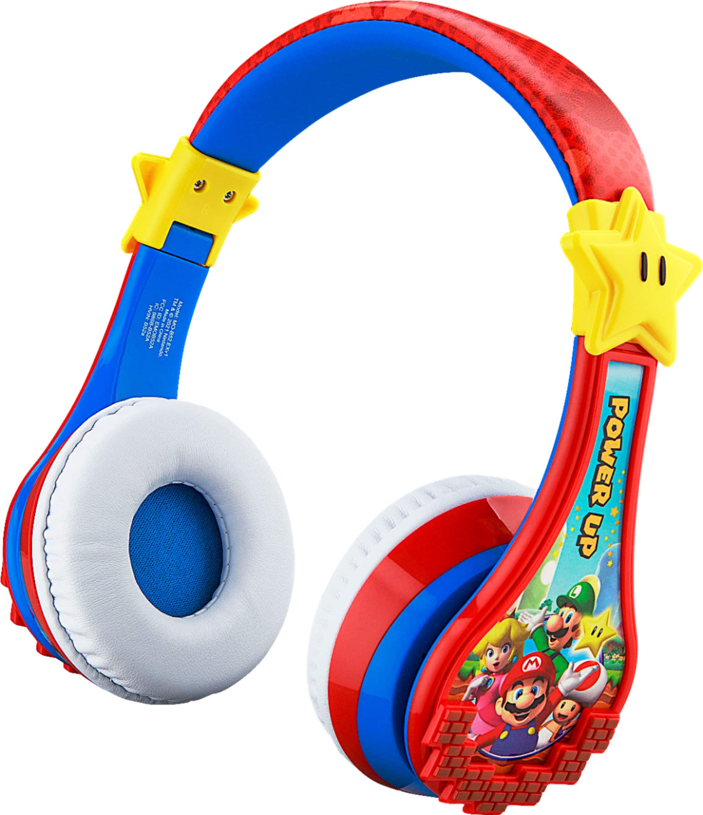 Alt View 12. eKids - Super Mario Bluetooth Headphones - red.