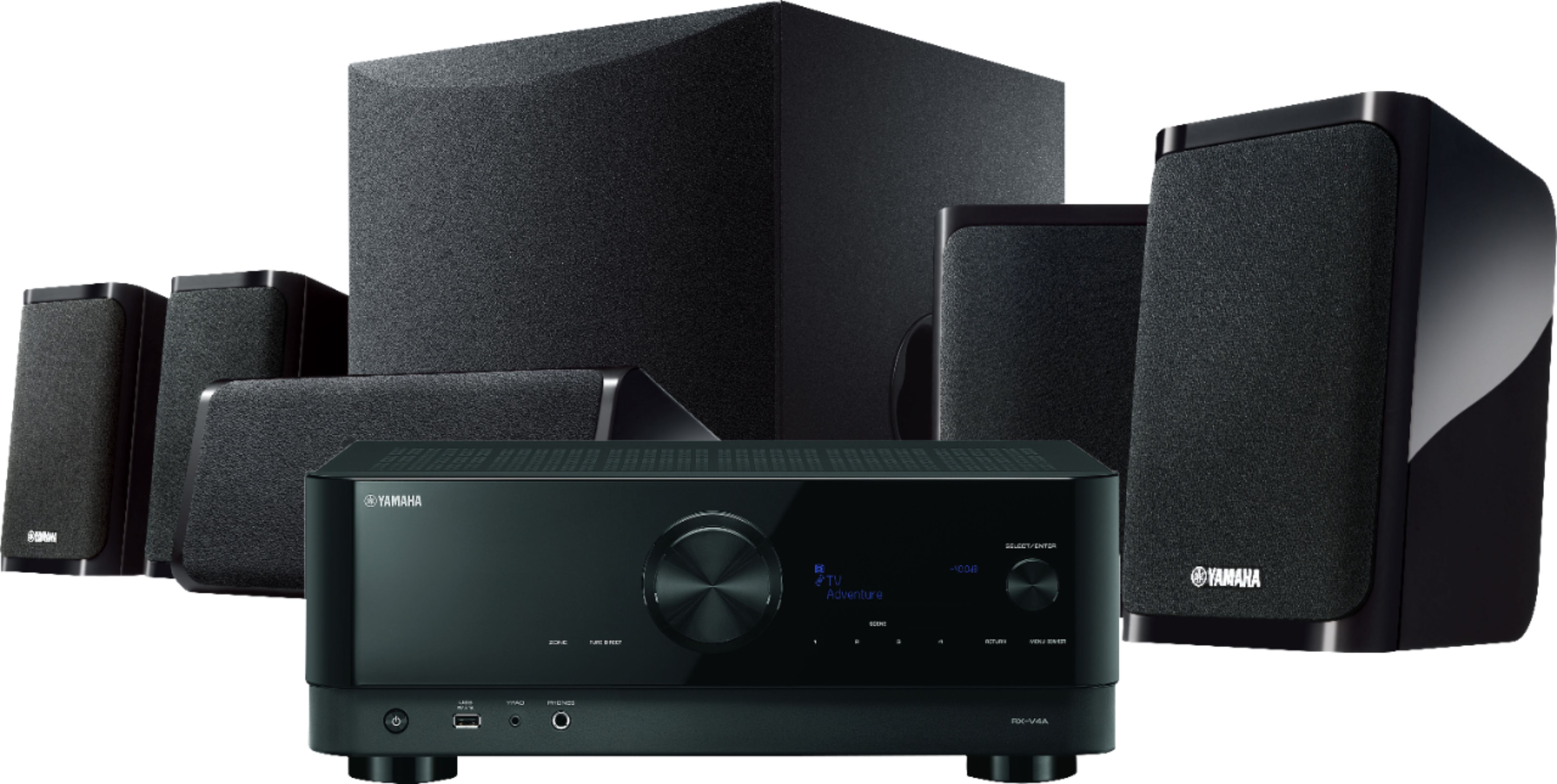 Mam Pittig Toerist Yamaha YHT-5960 Premium All-in-One Home Theater System with 8K HDMI and  Wi-Fi Black YHT-5960UBL - Best Buy
