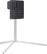 Angle. LG - Gallery Floor Stand - Silver.