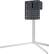 Left. LG - Gallery Floor Stand - Silver.