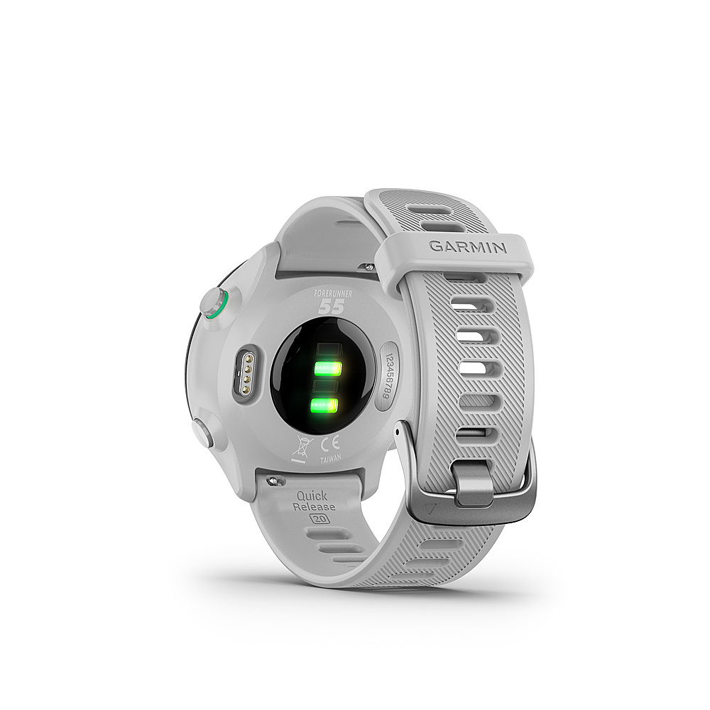 Garmin Forerunner 55 Smartwatch 26mm Fiber-Reinforced Polymer Whitestone  010-02562-01 - Best Buy