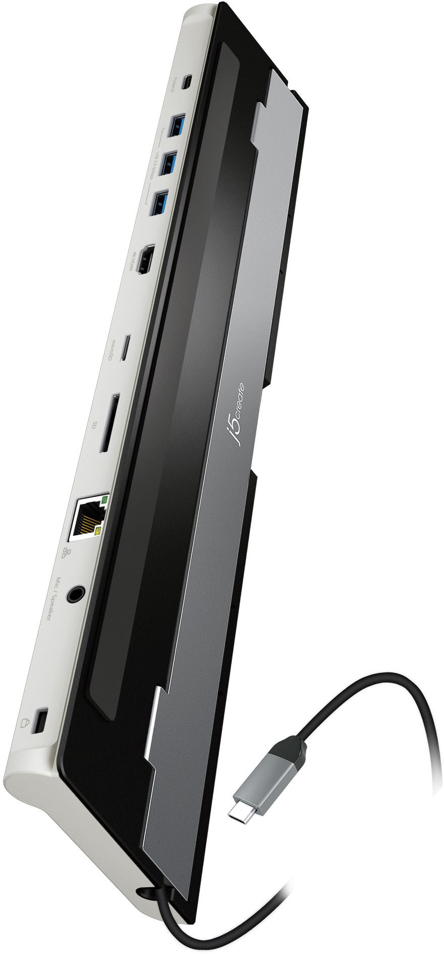 j5create USB-C Triple Display Docking Station Black JCD543 - Best Buy