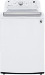 Front. LG - 5.0 Cu. Ft. High-Efficiency Top Load Washer with 6Motion Technology - White.