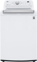 LG - 5.0 Cu. Ft. High-Efficiency Smart Top Load Washer with 6Motion Technology - White - Front_Zoom