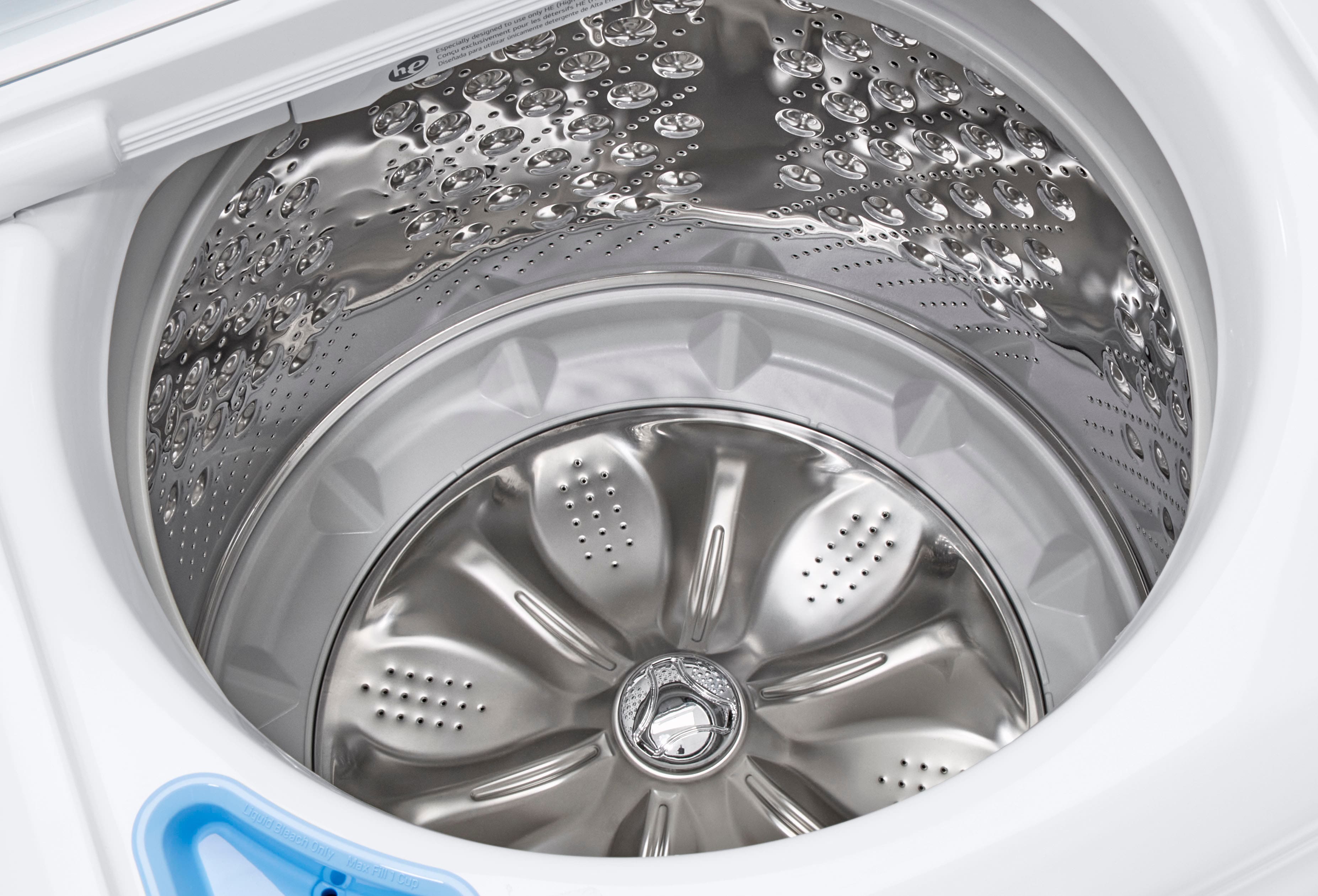 Alt View 14. LG - 5.0 Cu. Ft. High-Efficiency Top Load Washer with 6Motion Technology - White.