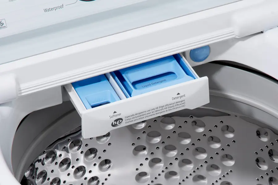 Alt View 15. LG - 5.0 Cu. Ft. High-Efficiency Top Load Washer with 6Motion Technology - White.