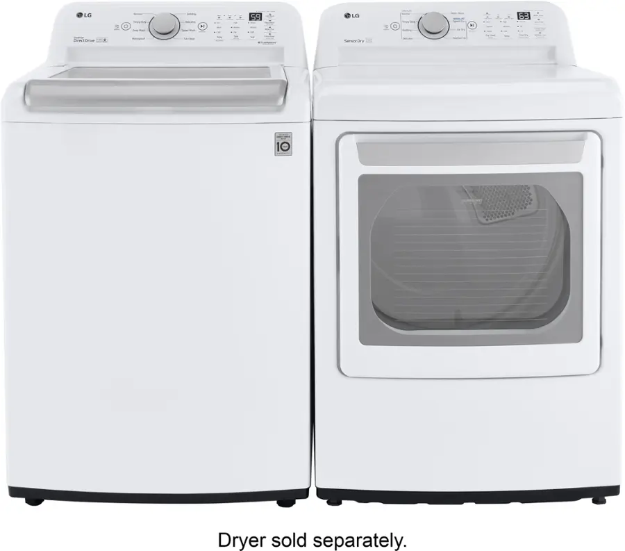 Alt View 17. LG - 5.0 Cu. Ft. High-Efficiency Top Load Washer with 6Motion Technology - White.
