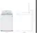 Left. LG - 5.0 Cu. Ft. High-Efficiency Top Load Washer with 6Motion Technology - White.