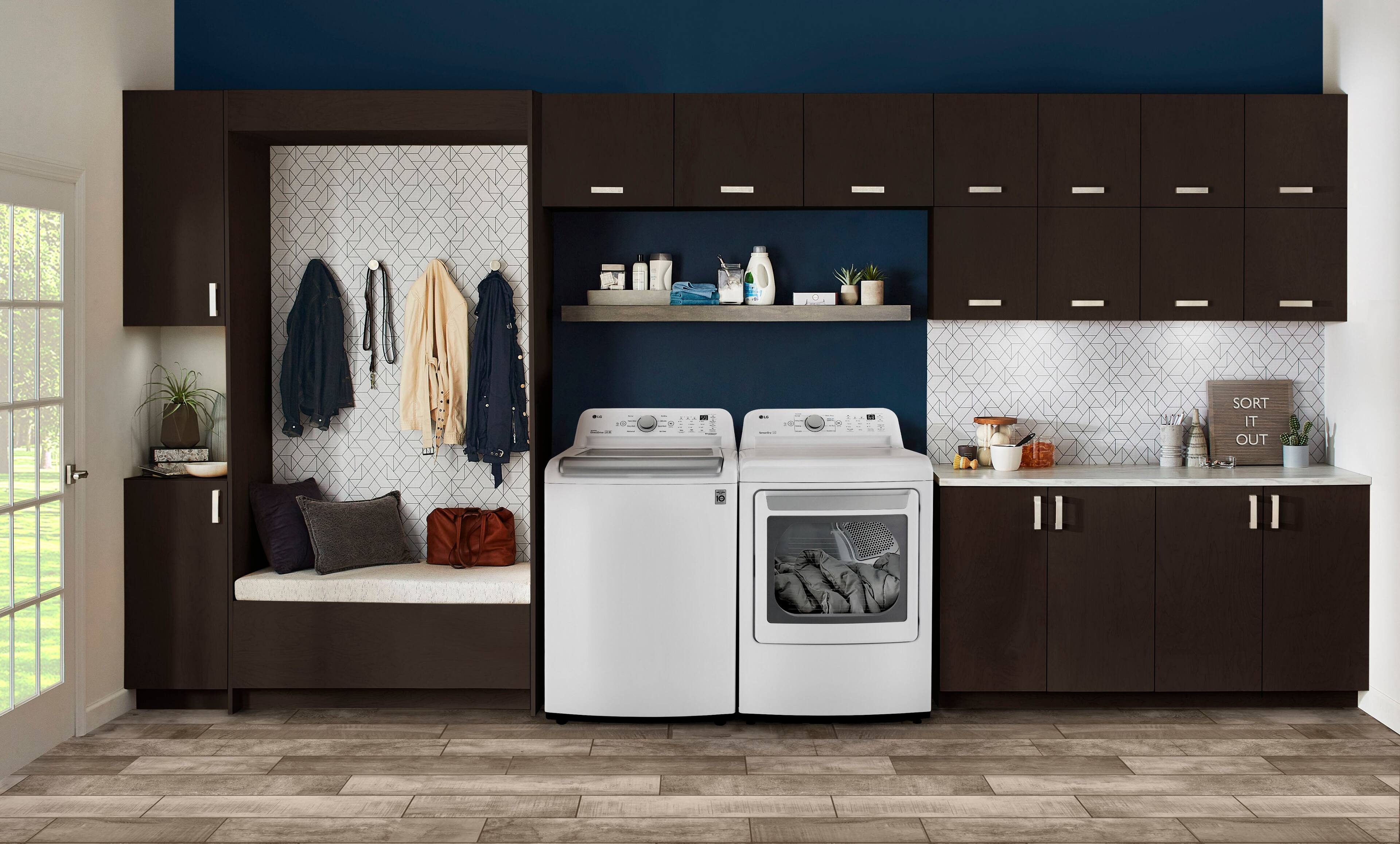 Alt View 23. LG - 5.0 Cu. Ft. High-Efficiency Top Load Washer with 6Motion Technology - White.