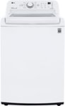 Front. LG - 4.5 Cu. Ft. High-Efficiency Top Load Washer with TurboDrum Technology - White.
