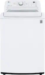 LG - 4.5 Cu. Ft. High-Efficiency Top Load Washer with TurboDrum Technology - White - Front_Zoom