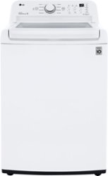 LG - 4.5 Cu. Ft. High-Efficiency Top Load Washer with TurboDrum Technology - White - Front_Zoom