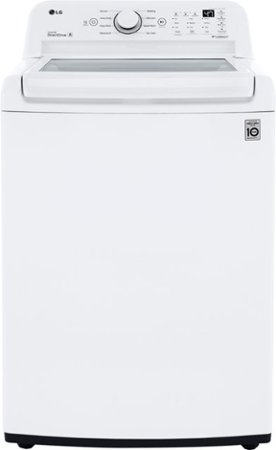 LG - 4.5 Cu. Ft. High-Efficiency Top Load Washer with TurboDrum Technology - White