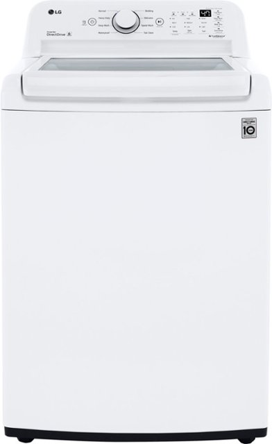 Front Zoom. LG - 4.5 Cu. Ft. Top Load Washer - White.