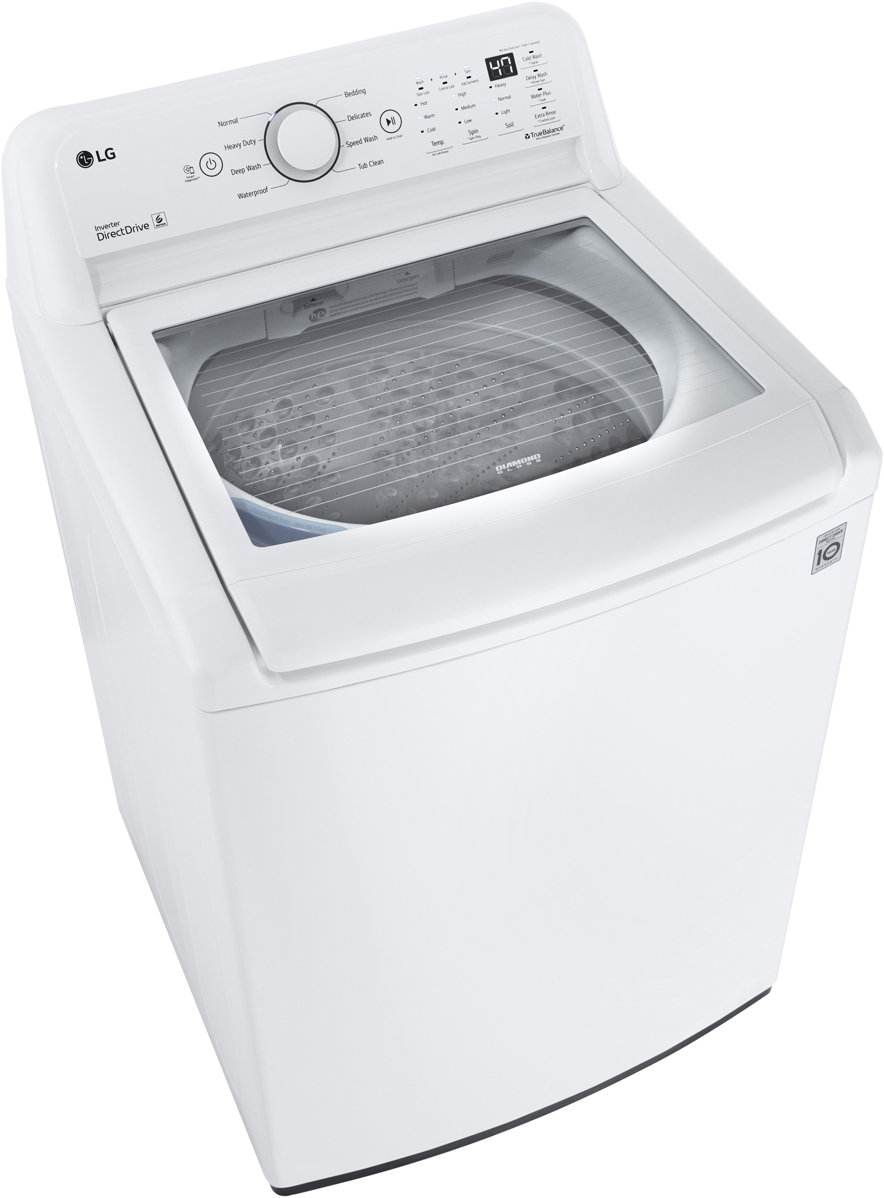 WT7000CW by LG - 4.5 cu. ft. Ultra Large Capacity Top Load Washer