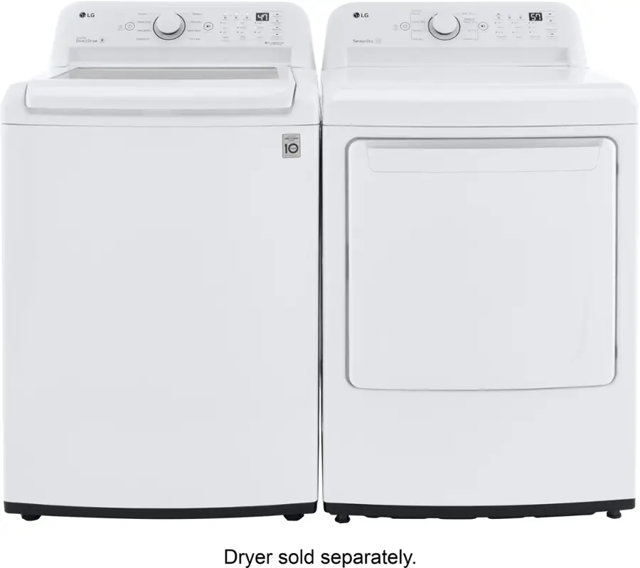 Alt View 21. LG - 4.5 Cu. Ft. High-Efficiency Top Load Washer with TurboDrum Technology - White.
