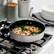 Left. Ninja - NeverStick Stainless 3-Quart Sauté Pan with Glass Lid - Stainless Steel.