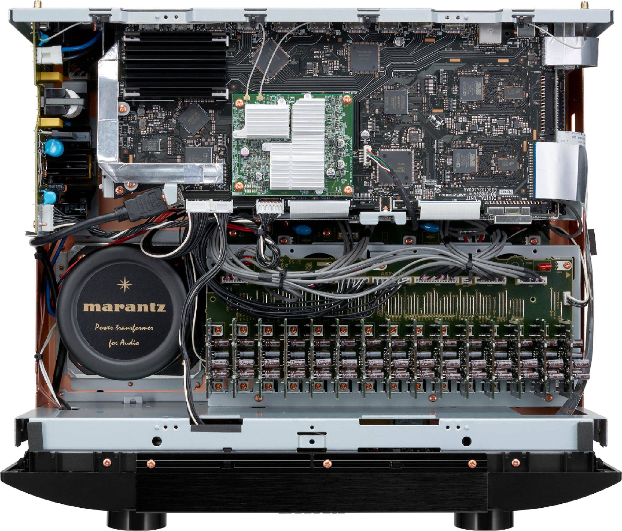 Angle. Marantz - 13.2 Channel Pre-Amp, Dolby Atmos, DTS, IMAX Enhanced & Auro-3D, Built-In HEOS, Amazon Alexa - Black.