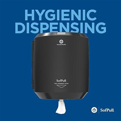 HYGIENIC DISPENSING

Georgia-Pacific SofPull

PULL STRAIGHT bc PR0 SofPull

SofPull
PULL HANDS FREE

SofPull