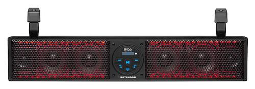 BOSS Audio BRT26RGB 26 Inch Waterproof Outdoor ATV/UTV Bluetooth Sound Bar Audio Speaker System with RGB Multicolor Illumination
