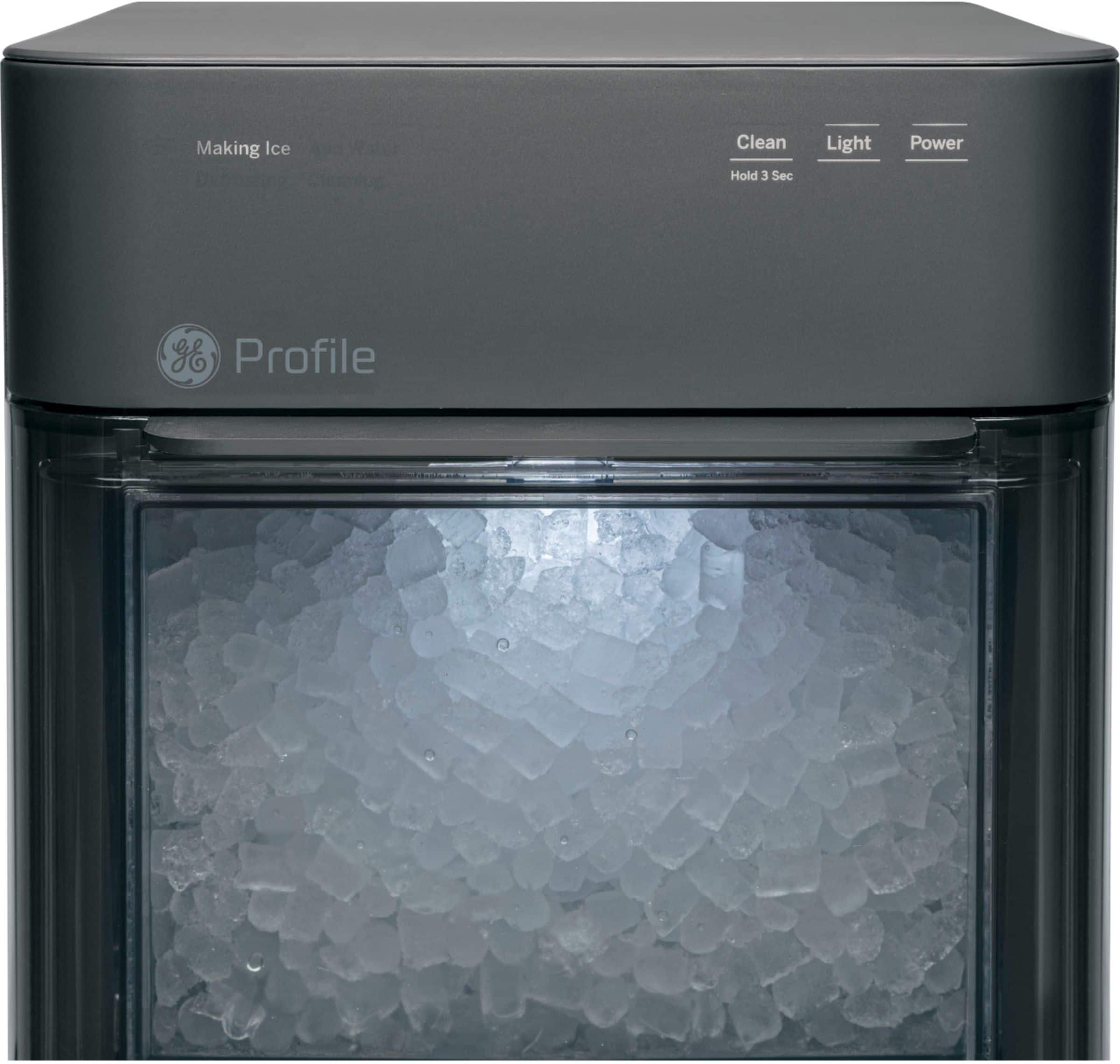 Alt View 15. GE Profile - Opal 2.0 38 lb. Portable Ice maker with Nugget Ice Production and Built-In WiFi - Black Stainless.