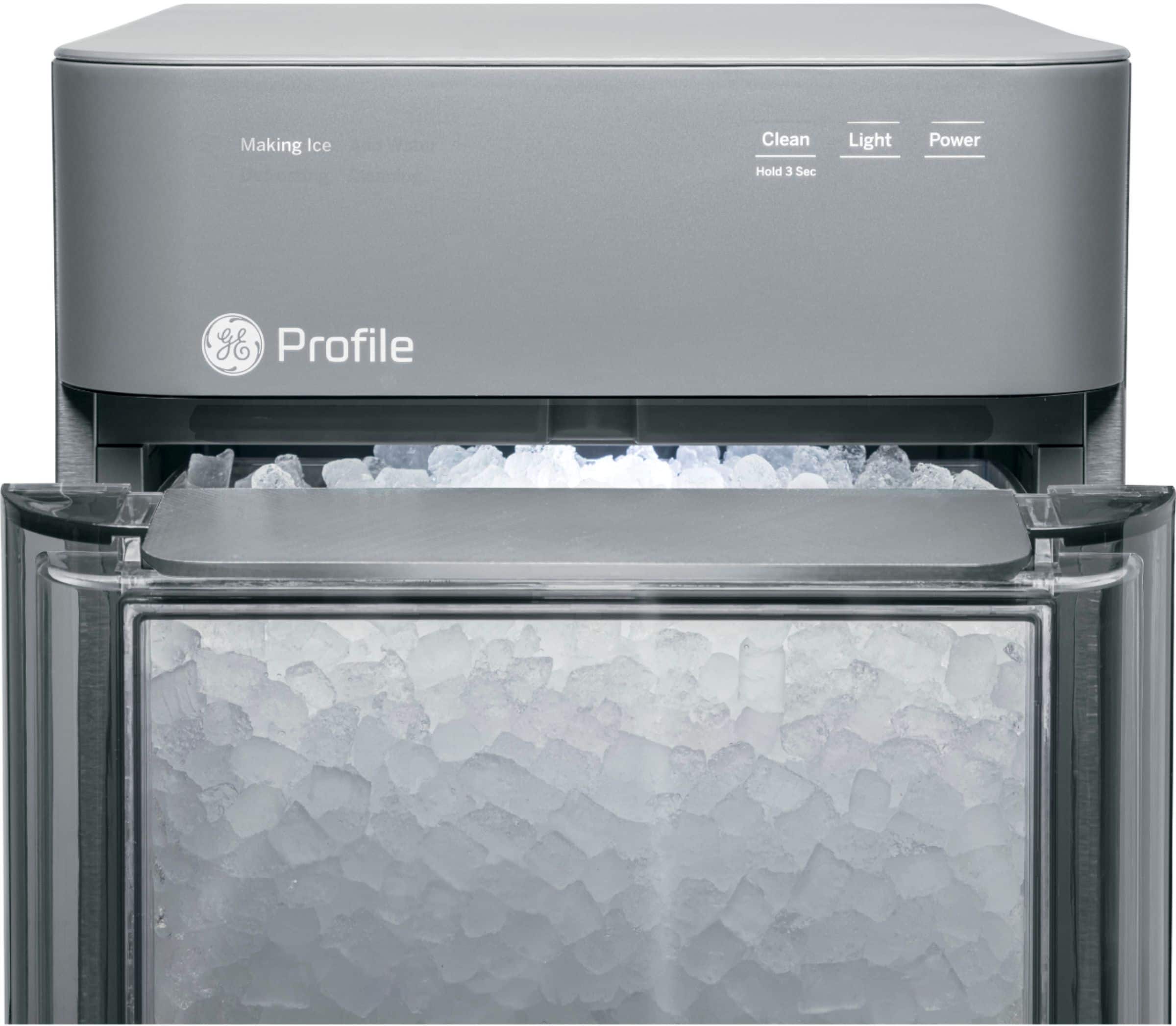 Alt View 11. GE Profile - Opal 2.0 38 lb. Portable Ice maker with Nugget Ice Production and Built-In WiFi - Stainless Steel.