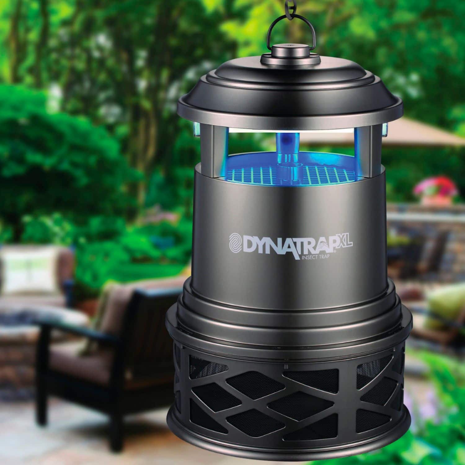 Alt View 12. DynaTrap - Full-Acre Decora Series Insect Trap - Metallic.