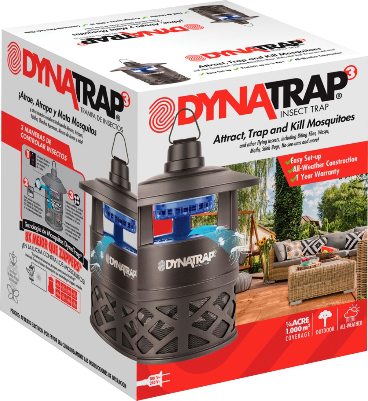 DynaTrap Twist ON/OFF ½ Acre Decora Mosquito and Insect Trap - Black -  9952458