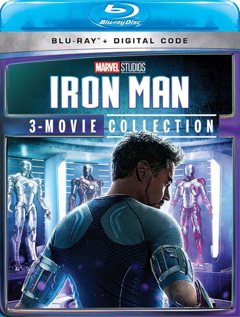 Front Standard. Iron Man 3-Movie Collection [Includes Digital Copy] [Blu-ray].
